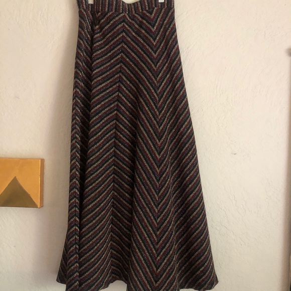 Maeve for Anthropologie Chevron Sparkle Skirt - Picture 3 of 4